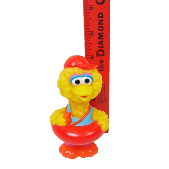 Vintage Jim Henson Productions Big Bird Toy 4.5” Plastic Figure #44 Excellent - Picture 4 of 6